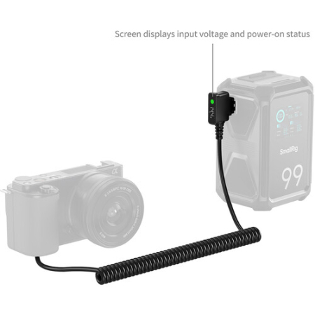 SmallRig 6538 - adapter zasilania typu Dummy, D-Tap do akumulatora Sony NP-FW50 - przykład użycia